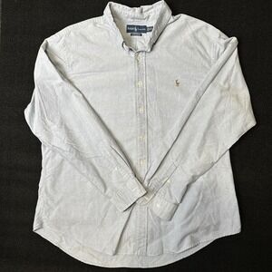 Men's Ralph Lauren Custom Fit Long Sleeve Blue Shirt XXL